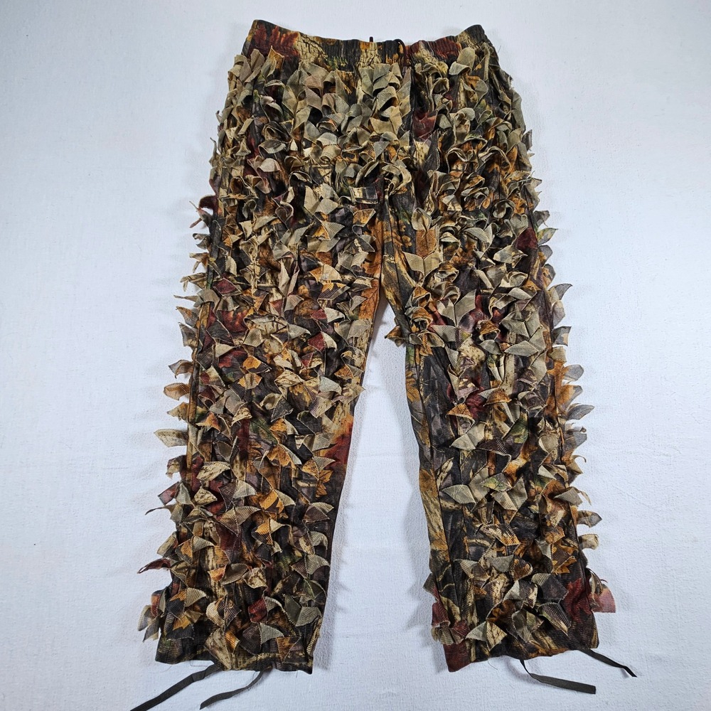 Master‎ Sportsman Ghillie Pants Mens L/XL Camo 3D Leafy Tactical Hunting Mesh